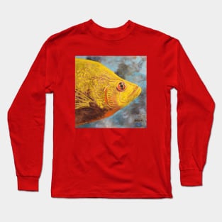 Yellow Fish Staring Long Sleeve T-Shirt